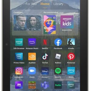 Amazon Fire HD 8 Plus tablet, 8” HD Display, 32 GB, 30% faster processor, 3GB RAM, wireless charging, (2022 release), Gray